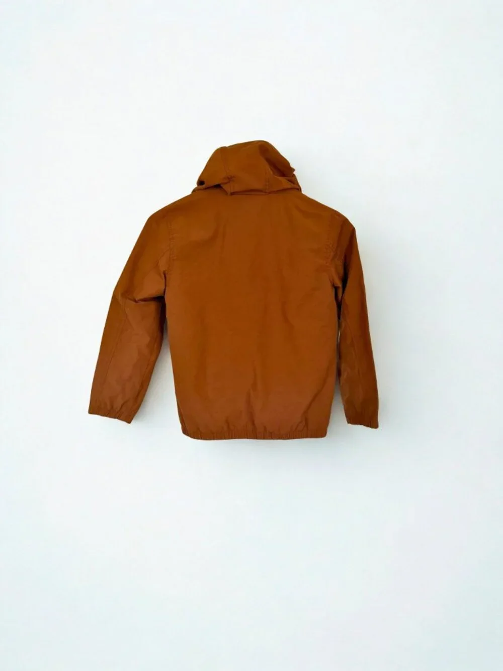 Old Navy Boys Cognac Brown Hooded Utility Jacket Size M 8